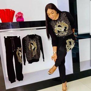 European trouser suit